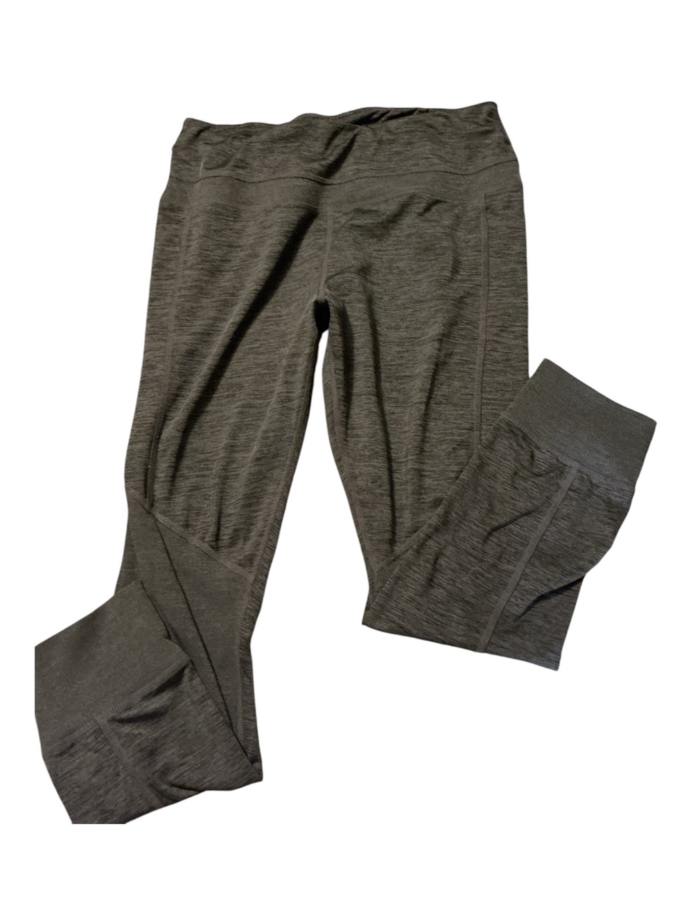 High-Waist Performance Leggings in Dark Heather Gray